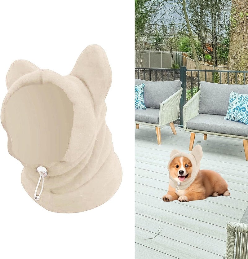 Leefasy Dog Winter Hat Dogs Ears Cover Thickened Soft Earmuffs Ears Wrap for Puppy Pets Small, Medium, Large Dogs Small Animal Camping, S - Image 5